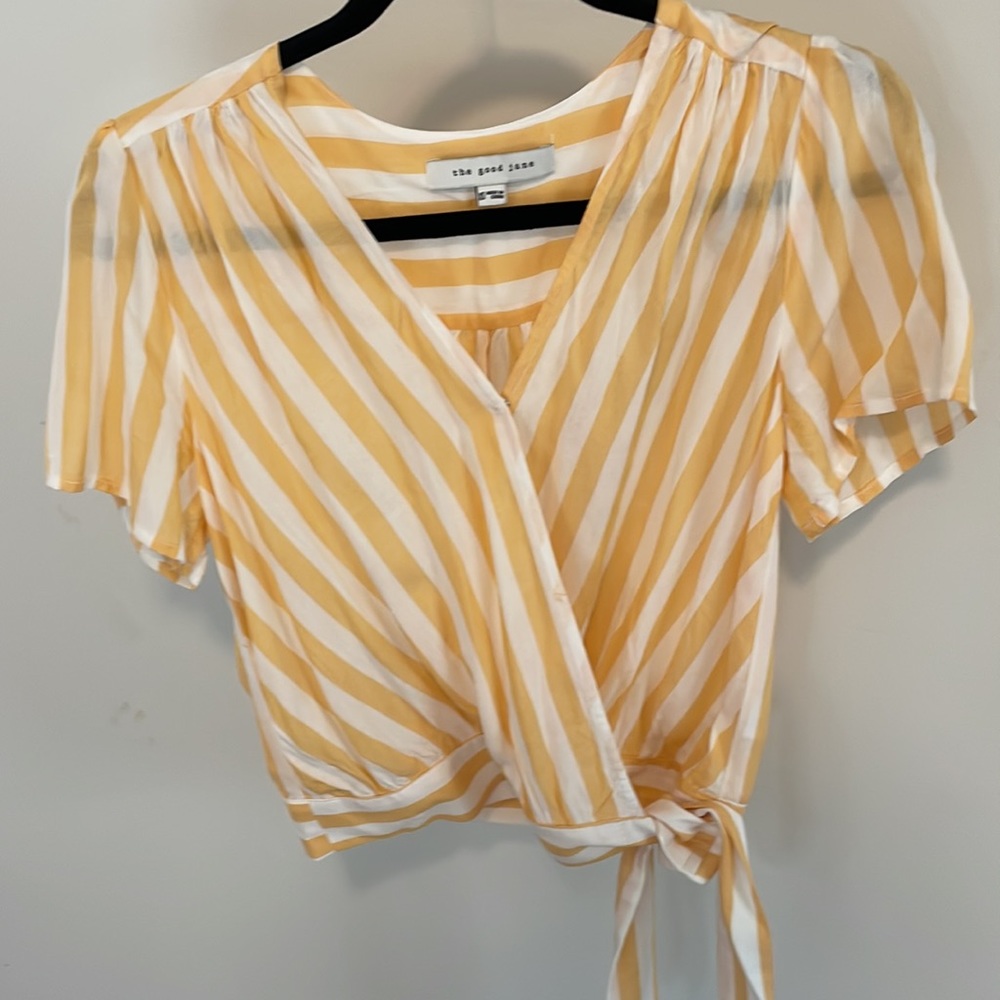 NWOT wrap crop top
